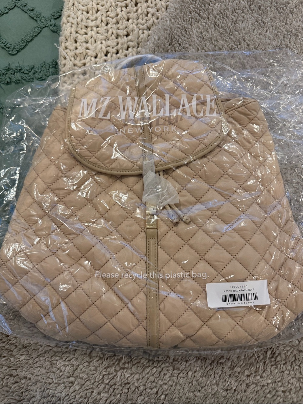 MZ Wallace Astor Backpack in Buff - NWT